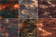 DANTE - Seamless Demonic Patterns, a Pattern Graphic by Pixel Perfect Patterns (Thumbnail 8 of 9)