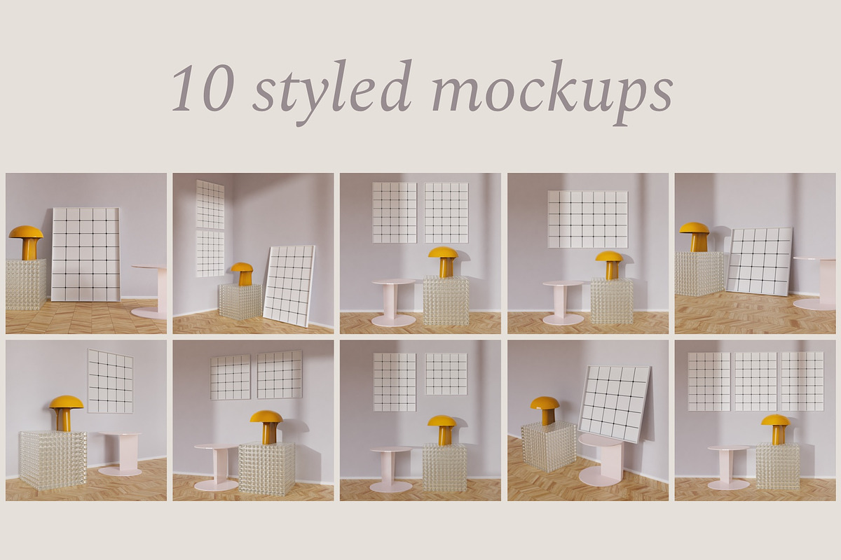 KARMELITA Frame Mockup Bundle, a Print Template by Bonumo (Photo 3 of 10)