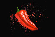Hand-drawn Watercolor Mini Peppers, a Decorative Illustration by Margo Miller (Thumbnail 6 of 17)