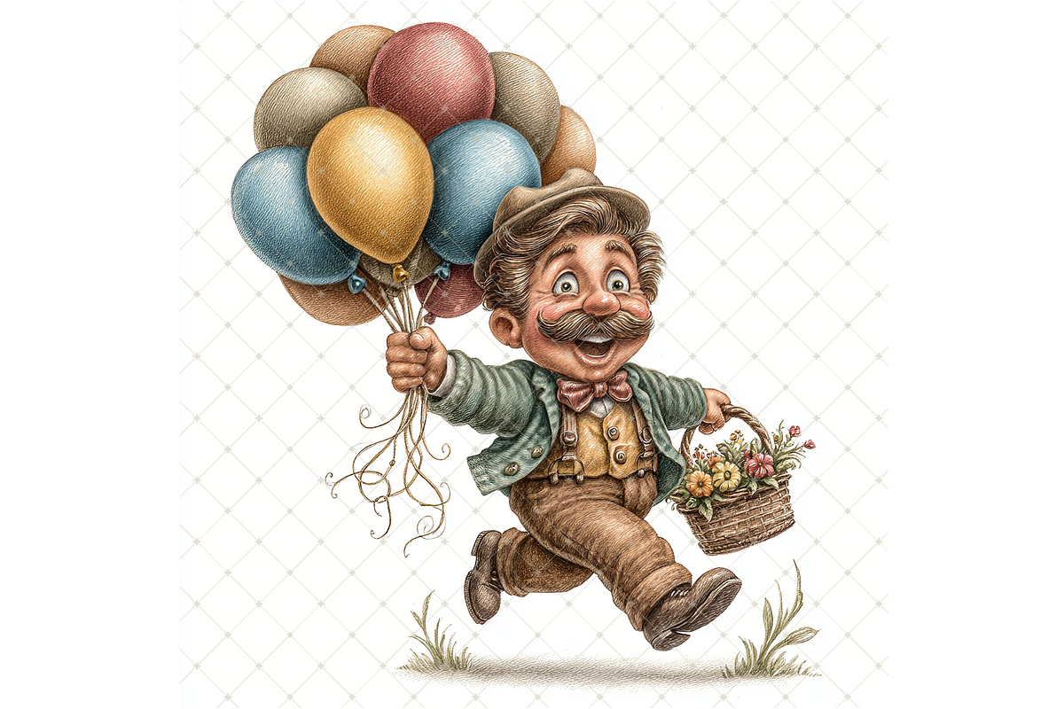 Man's Birthday Clipart JPG, a Person Illustration by Memories By Lea (Photo 16 of 20)