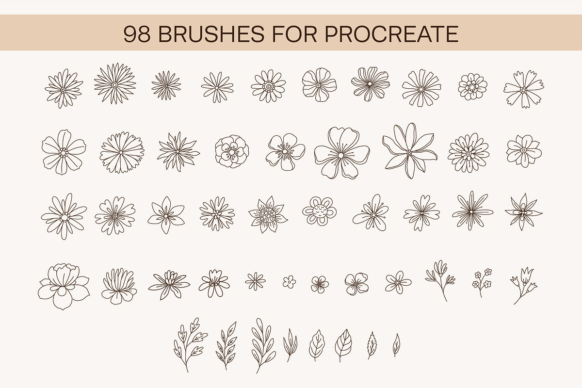 Bundle. Mushrooms, Crystals, Peony., a Brush Add-On by NinaFedorova (Photo 8 of 20)