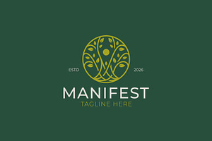Manifest Abstract Tree Logo Design, a Branding & Logo Template by Signatoro