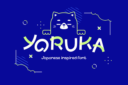 Yoruka - Faux Japanese Fonts, a Handwritten Font by tkzgraphic