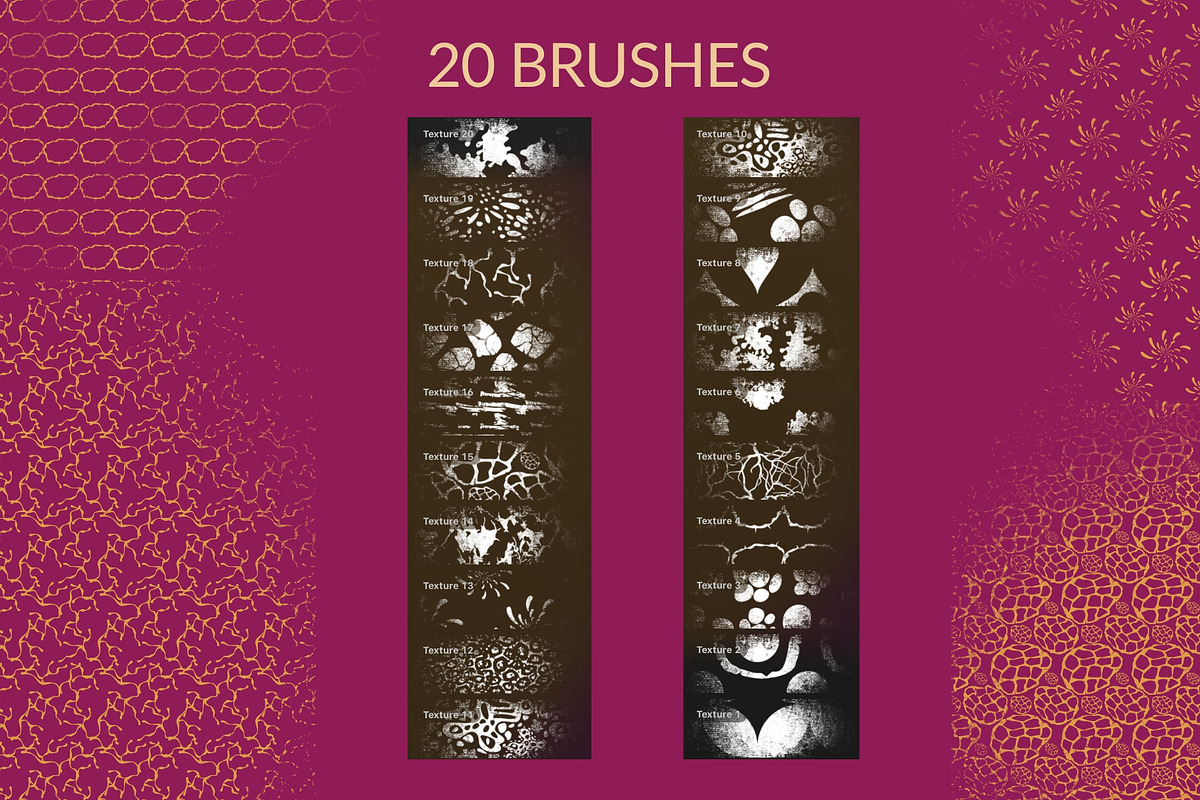 Abstract Texture Procreate Brushes, a Brush Add-On by Elatedowl (Photo 2 of 8)