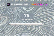 Linear brushes patterns Procreate, a Brush Add-On by Graphics Resources (Thumbnail 3 of 15)