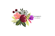 Mini Bouquet for Name Card, a Work Illustration by hellopop design (Thumbnail 2 of 2)