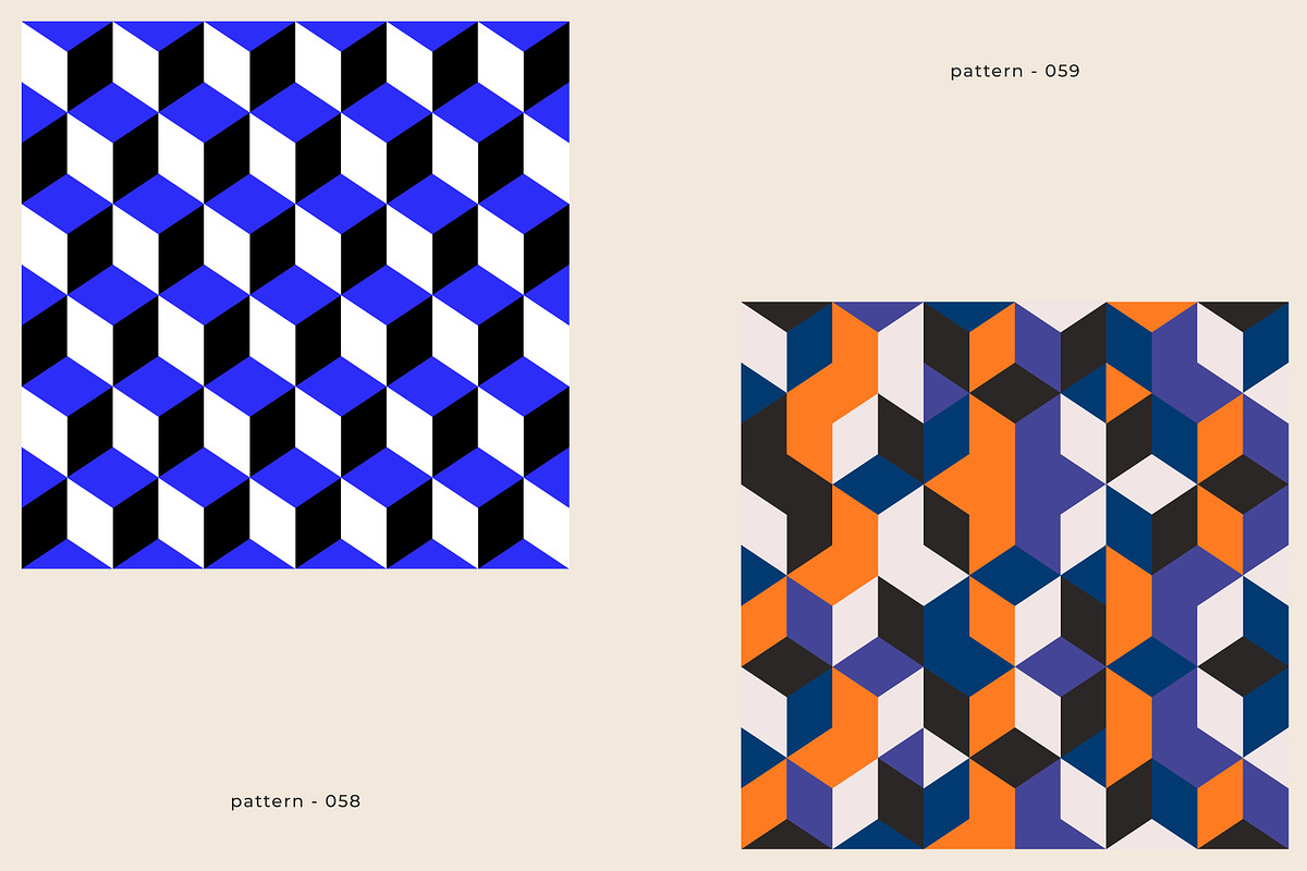 GeoAbstract - 100 Vector Patterns, a Pattern Graphic by Léo Alexandre (Photo 15 of 22)