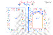 Preppy Coastal Mahjong Clipart, a Decorative Illustration by TheHappyGiftArt (Thumbnail 4 of 12)