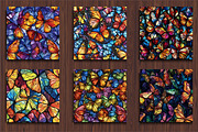 Stained Glass Butterflies Seamless P, a Pattern Graphic by protabsorkar11 (Thumbnail 3 of 4)