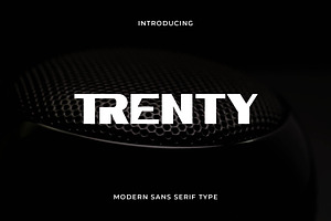 Trenty Display Logo Font, a Sans Serif Font by Artiveko