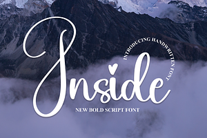 Inside Script Font