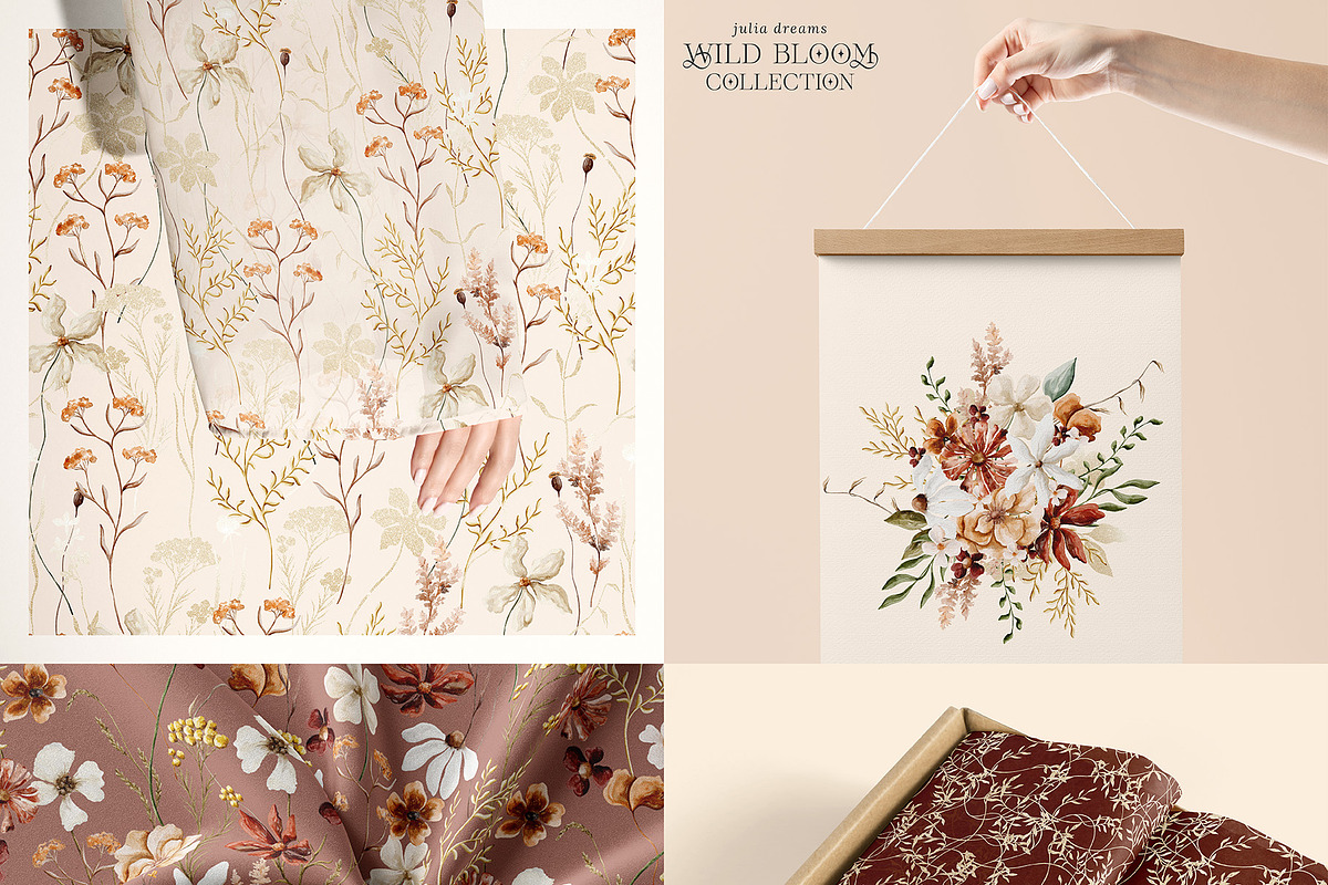 Wild Bloom Watercolor Collection, an Illustration by Julia Dreams (Photo 3 of 10)