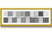 Geometric set of seamless black and, a Decorative Illustration by RODINA (Thumbnail 2 of 3)