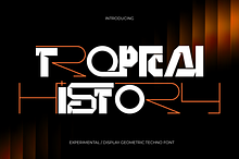 Tropical History - Futuristic Font