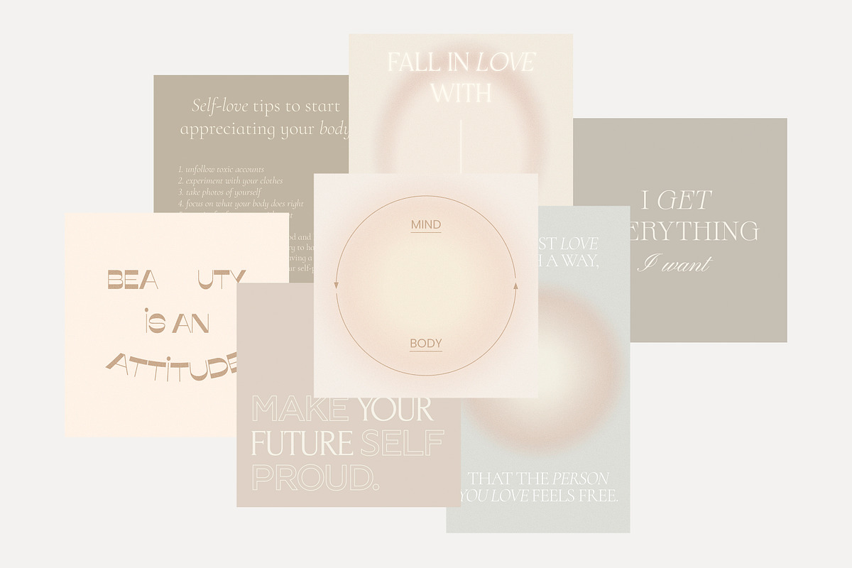 Instagram Quotes Posts Stories PS, a Social Media Template by Love Radiation Studio (Photo 8 of 22)