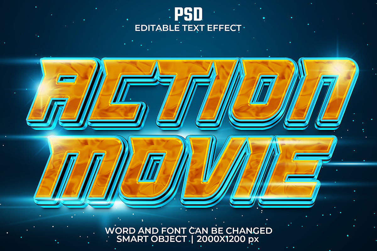 Photoshop 3d Text Effect Bundle 2, a Layer Style Add-On by bdrobin (Photo 5 of 16)
