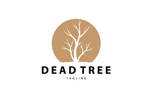 Drought Logo, Dry Tree Logo Design, a Branding & Logo Template by Maylianaw28