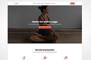 Serenity Yoga Landing Page Kajabi, a Landing Page Template by Dev Lab (Thumbnail 1 of 6)