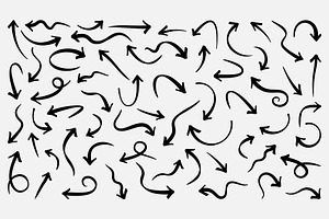 Isolated vector hand drawn arrows, an Icon by Yayasya