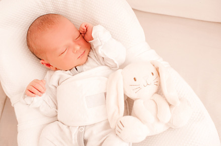 Baby sleeping in crib containing friend, morning, and good, a Person Photo by morrowlight