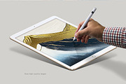 Oil painting golden mountain wallpap, a Decorative Illustration by fei long (Thumbnail 6 of 10)