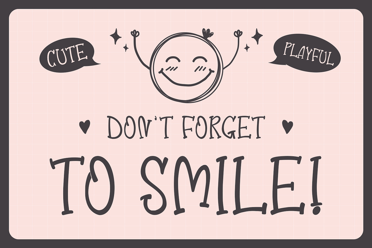 Blaniess Cute Display Font, a Handwritten Font by Maulana Creative (Photo 3 of 7)