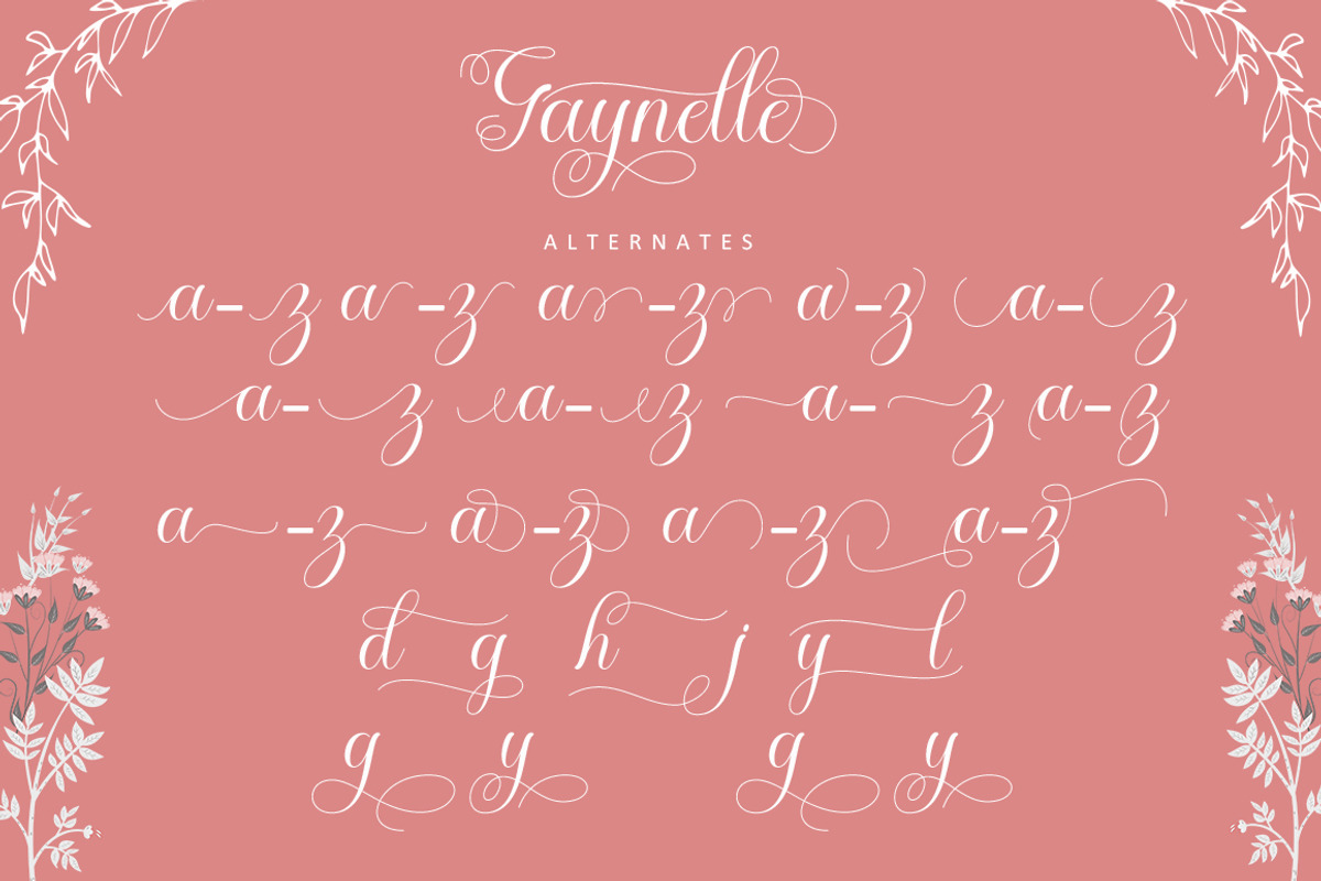 Gaynelle Script, a Script Font by Strong.co (Photo 8 of 10)