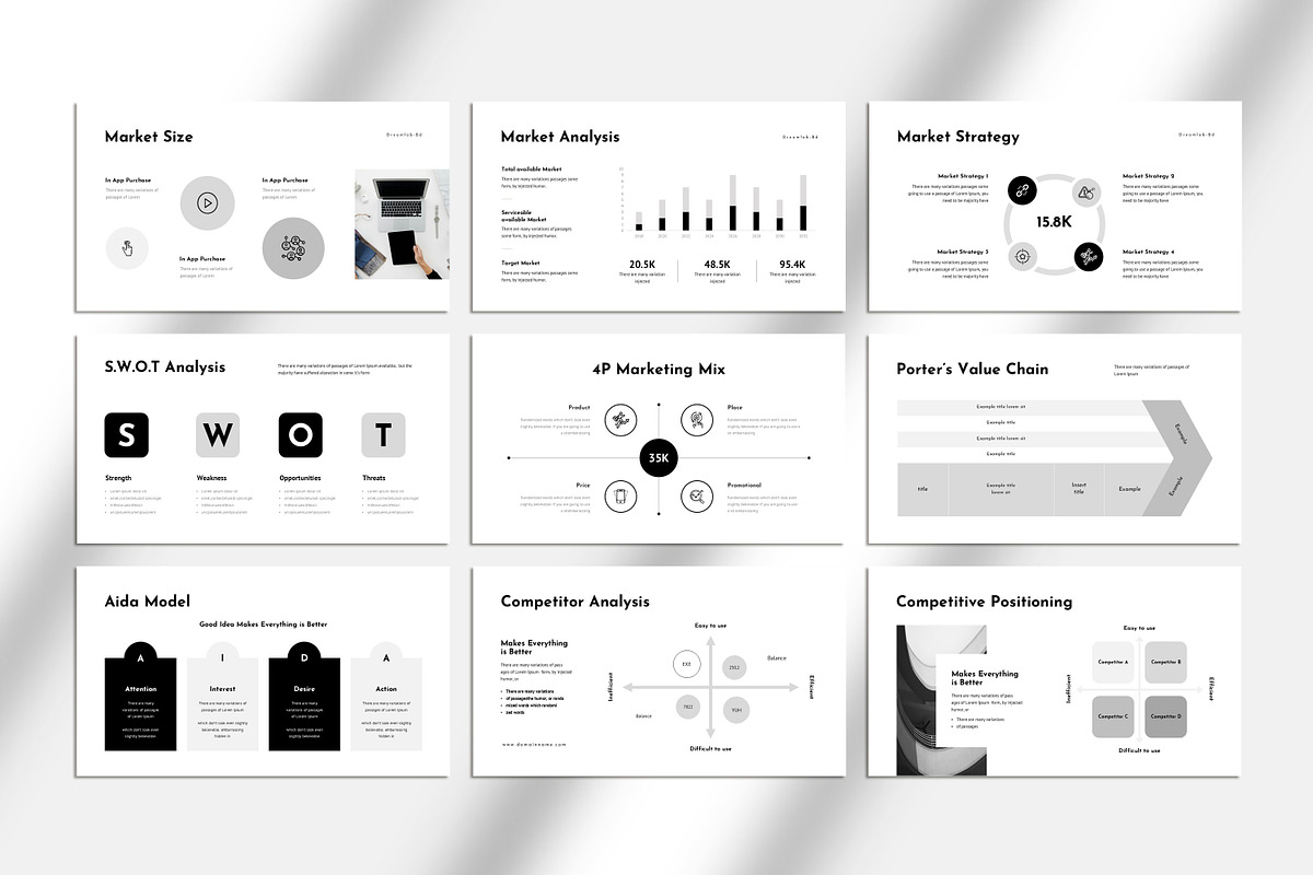 Minimal Presentation Template preview 4