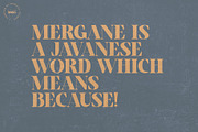 Mergane - Display Typeface, a Serif Font by Morisco (Thumbnail 2 of 7)