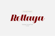 Rettaya - Display Script Typeface, a Script Font by Griyo Type (Thumbnail 1 of 10)