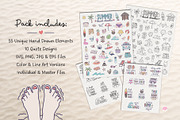 Summer Beach Doodles Graphics Pack, an Object Graphic by cugypress (Thumbnail 2 of 4)