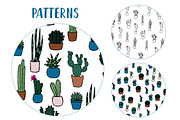 Vector Cacti and Succulents, a Decorative Illustration by 5August Art (Thumbnail 6 of 7)