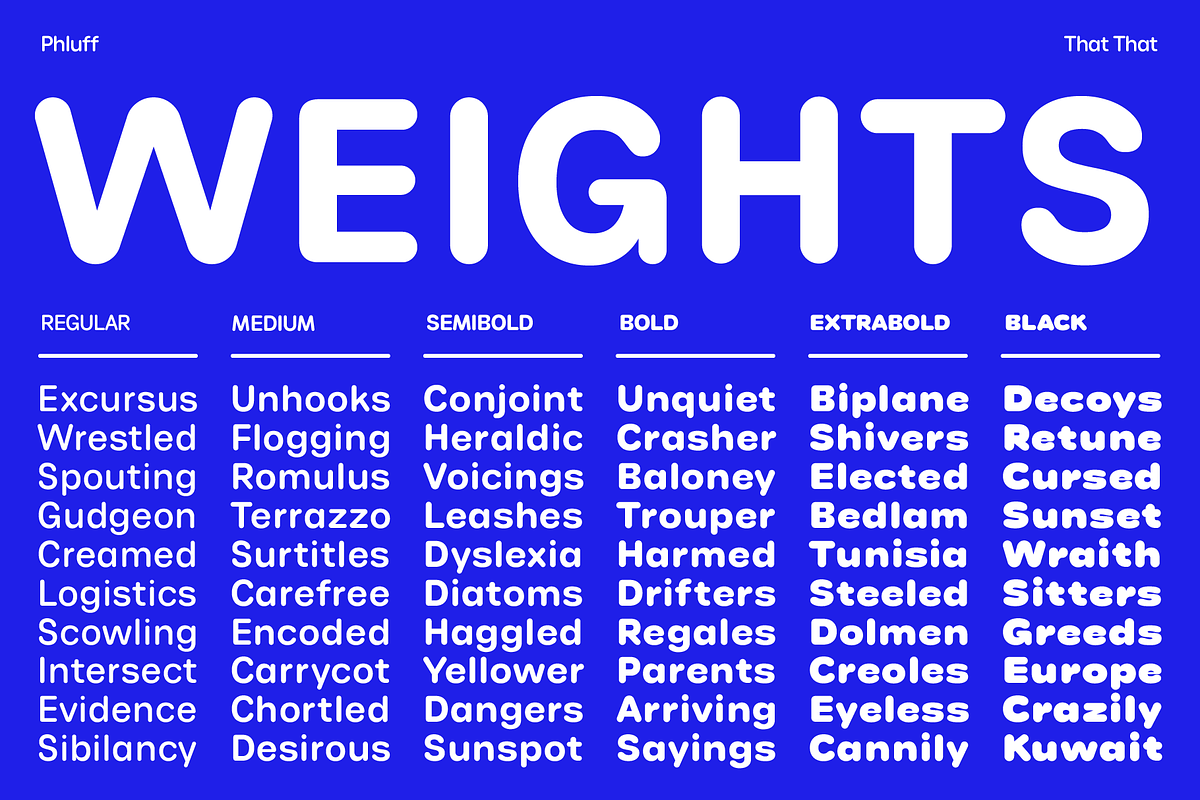 Phluff Variable Round Sans Font, a Sans Serif Font by That That Creative (Photo 3 of 17)