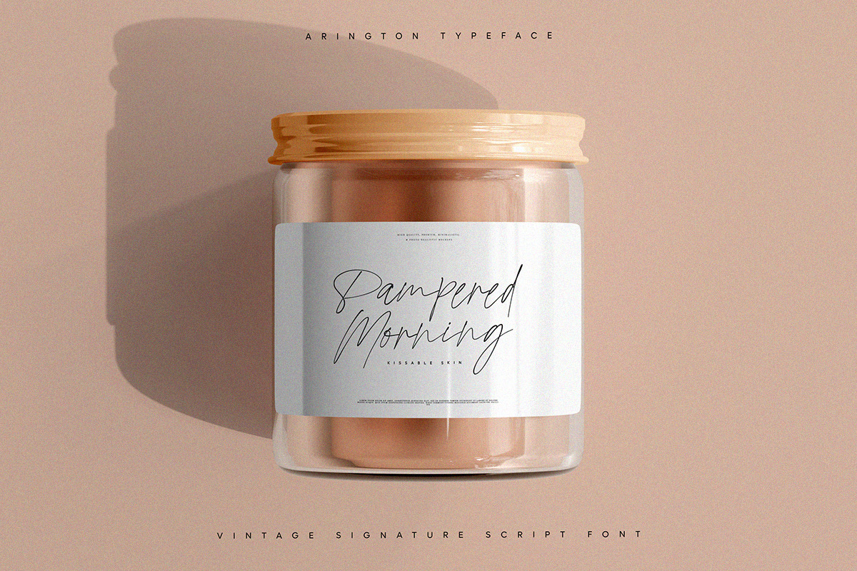 Arington | Vintage Signature Script, a Script Font by Pentagonistudio (Photo 6 of 10)