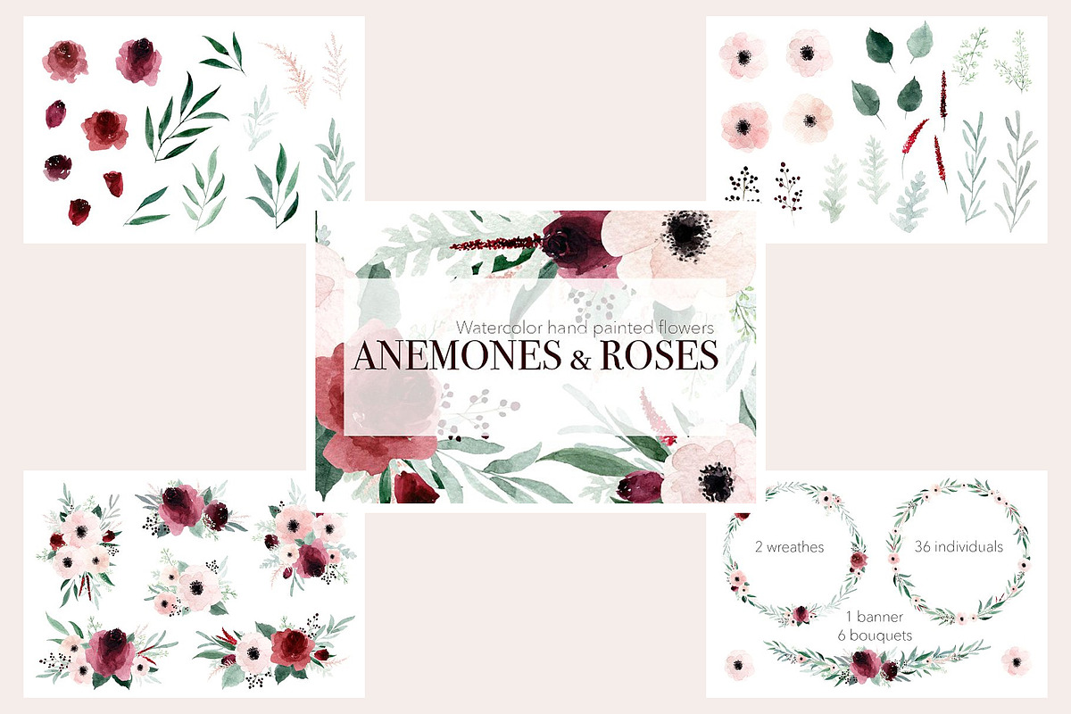 Watercolor Bundle - 11 sets in 1, an Illustration by MariePierLaf (Photo 14 of 15)