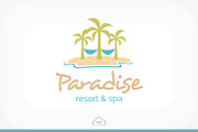 Paradise Resort & Spa Logo, a Branding & Logo Template by Logo Heaven (Thumbnail 1 of 5)
