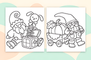 Snug Gnomes Coloring Pages Vol. 1, a Seasonal Illustration by Design Station (Thumbnail 2 of 3)