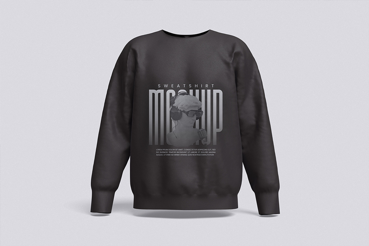 Sweatshirt Mockup, a Shirt Mockup by HanaSaka_Studio (Photo 5 of 5)