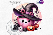 Pastel Goth Halloween Drinks PNG, a Seasonal Illustration by ThatsDesignArt (Thumbnail 9 of 10)