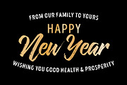 Happy New Years Vector Text Set, an Object Graphic by LineByLine (Thumbnail 3 of 3)