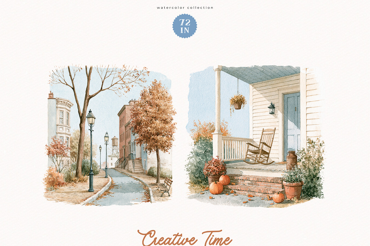 Creative Time Collection, a Seasonal Illustration by PeDe Designs (Photo 8 of 17)