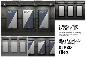 Poster Mockups, a Mockup by Kenrichi