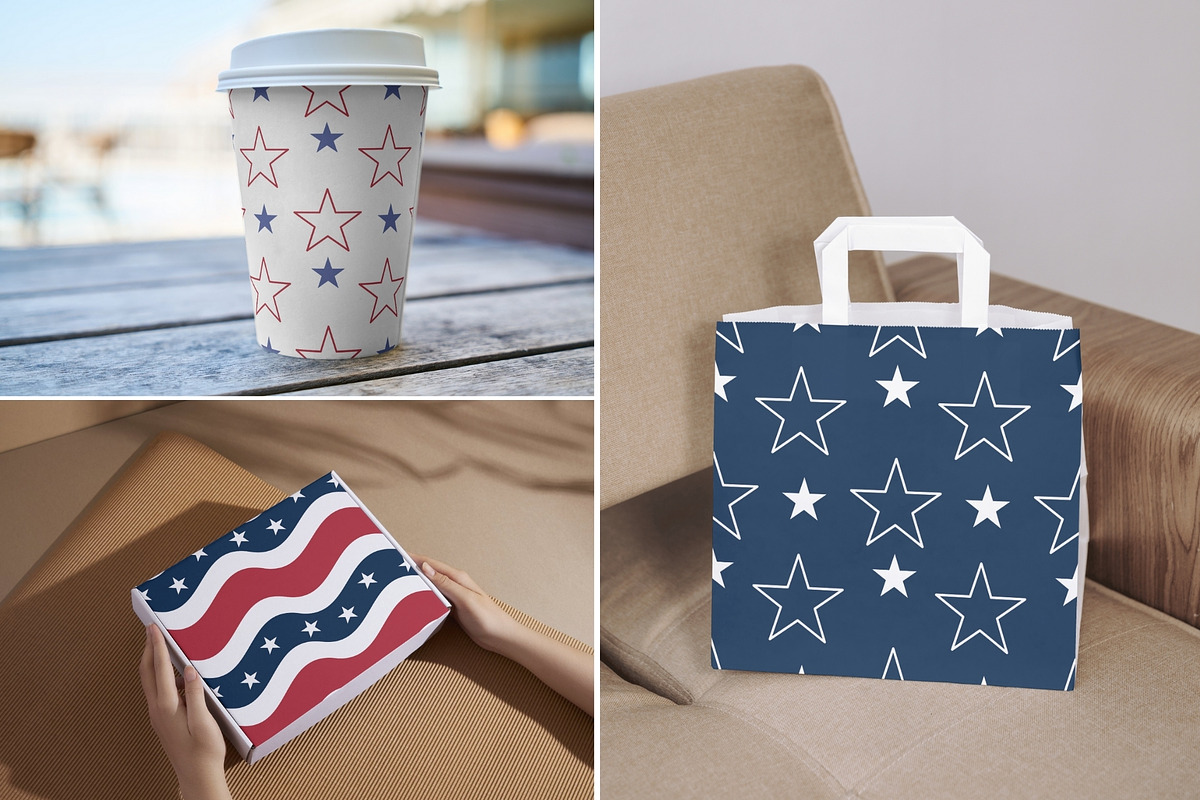 American Pride Pattern Collection, a Pattern Graphic by Elatedowl (Photo 6 of 11)