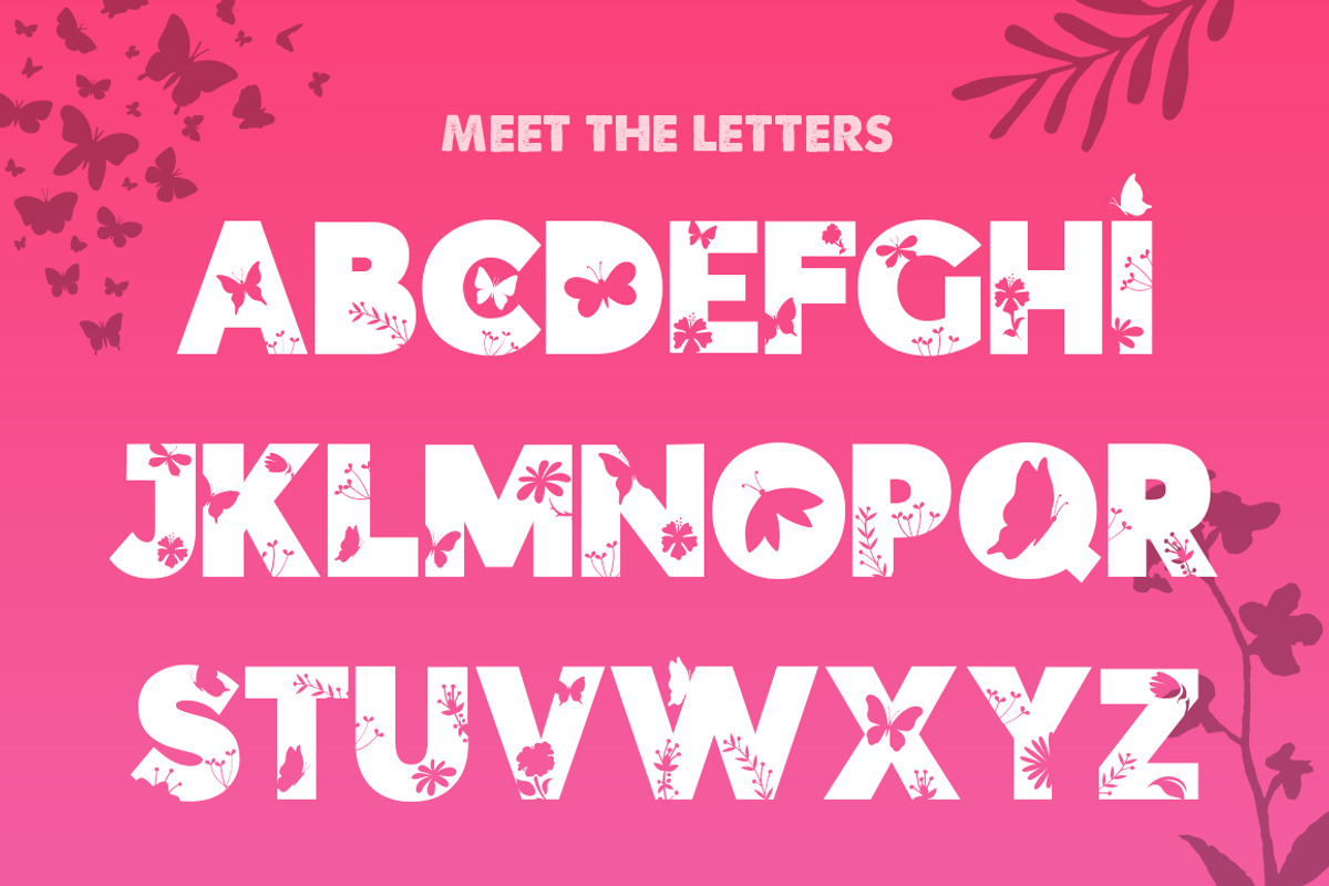 The Floral Font preview 2