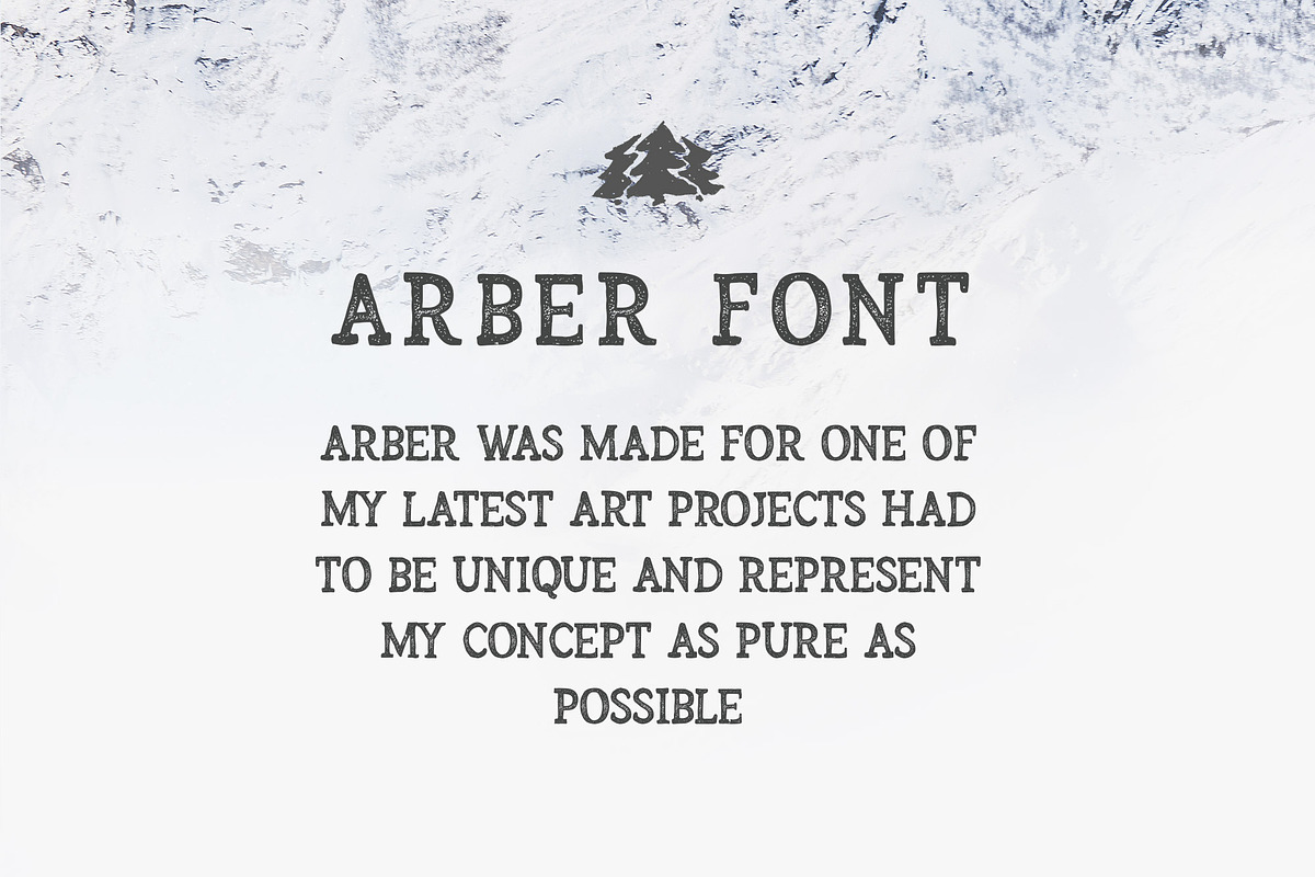 Arber Vintage font preview 6