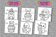 Little Cuddles Cute Coloring Book, an Illustration by one-touch (Thumbnail 4 of 4)