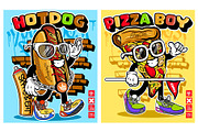 10 Junk Food Graffiti Characters, a Food Illustration by MEAS7 Artwork (Thumbnail 2 of 6)