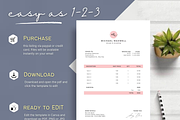 Invoice Template Printable Pink, a Card Template by Climbwithelevator (Thumbnail 9 of 10)