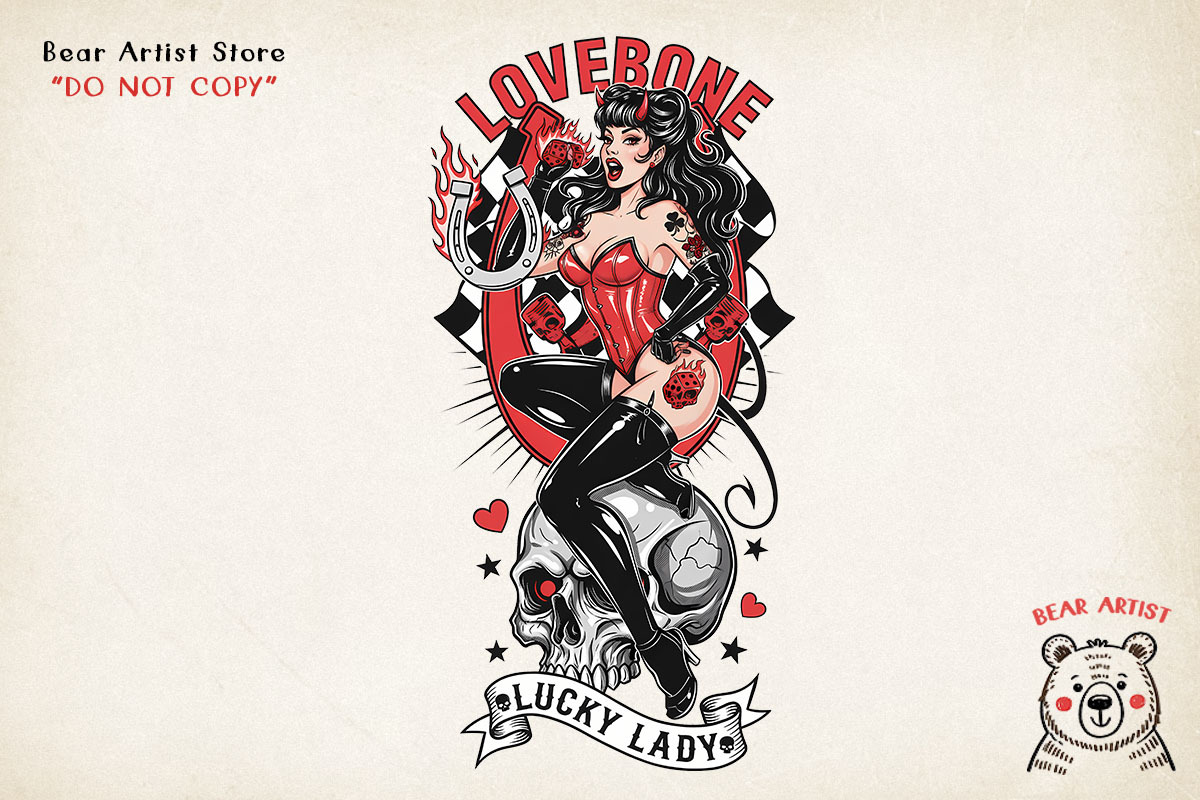 Pinup Grease Monkey, Sublimation PNG, a Graphic by GlitterCraft (Photo 42 of 42)