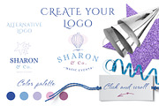 Simple things branding set, a Branding & Logo Template by Beauty Drops (Thumbnail 6 of 9)
